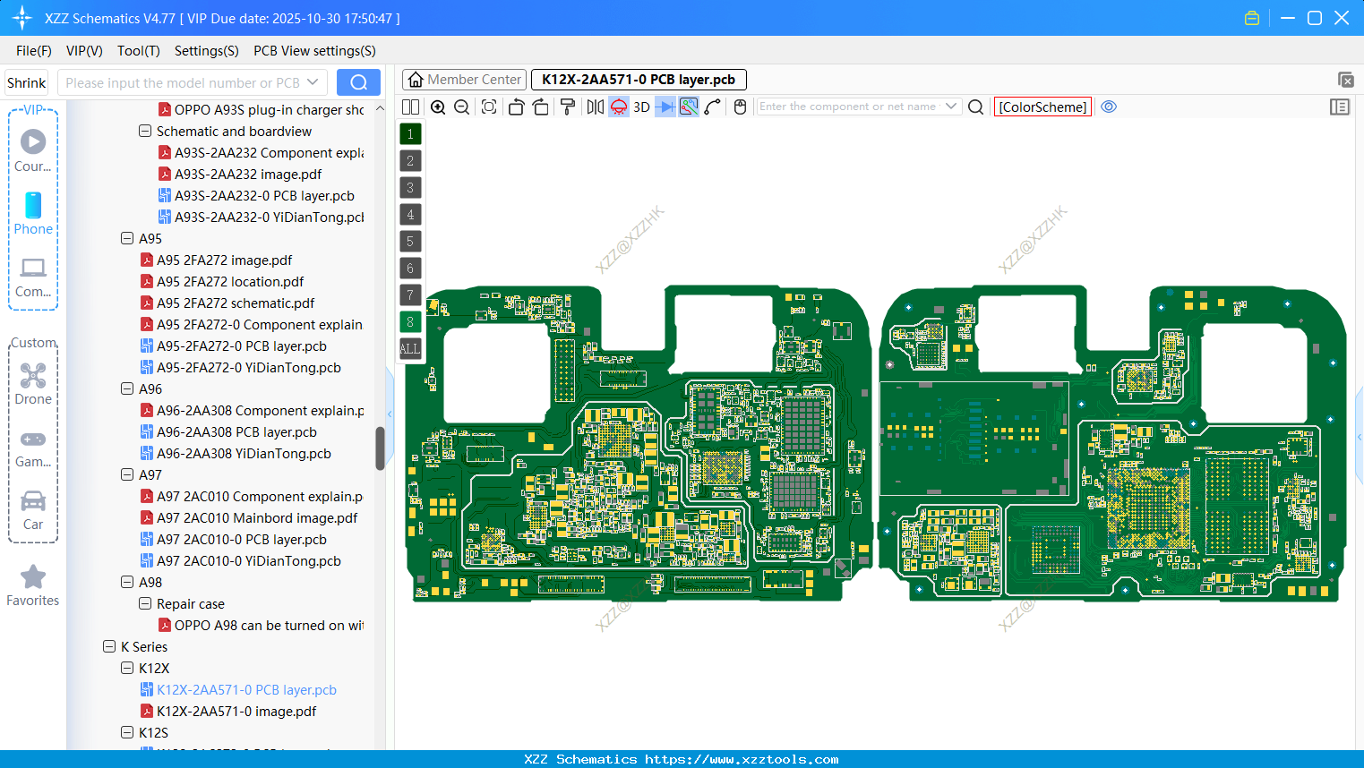 OPPO K12X-2AA571-0 PCB Layer
